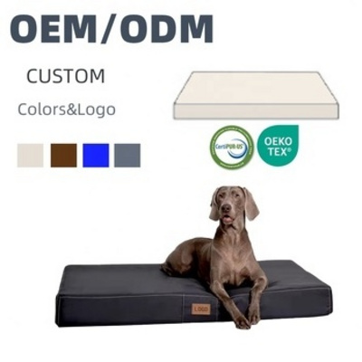 Washable Dog Beds for Large Dogs Orthopedic Dog Bed for Crate with Removable Cover Egg Crate Foam Pet Bed Mat for Medium Large