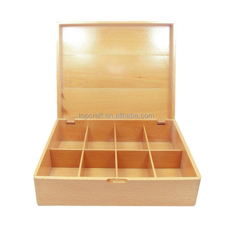 Alibaba Gold Supplier Factory Price Classic Decorative Father's Day Pine Wood Tea or Coffee Gift Bag Storage Box