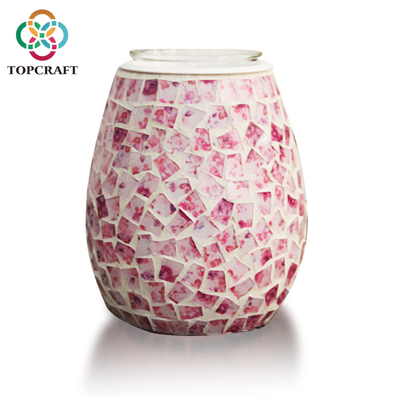 Hot Sale Unique Custom Electric Mosaic Handmade Wax Melter Essentials Oil Burner For Home Fragrance