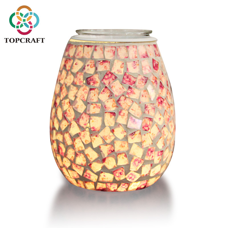 Hot Sale Unique Custom Electric Mosaic Handmade Wax Melter Essentials Oil Burner For Home Fragrance