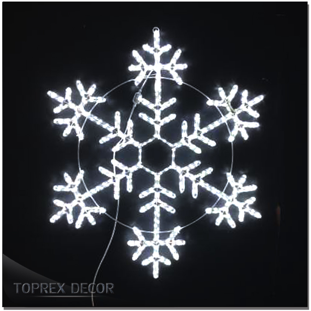 High Waterproof Snowflake Christmas Lights Beautiful Atmospheric Wall and Window Decoration Emitting Warm White Yellow Purple