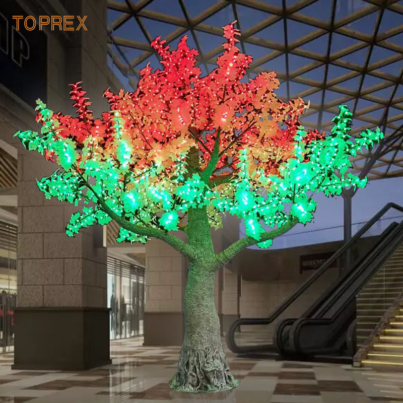 Garden Christmas 6 ft maple tree lighted Outdoor Twinkle Decoration Programmable Simulation Tree led light