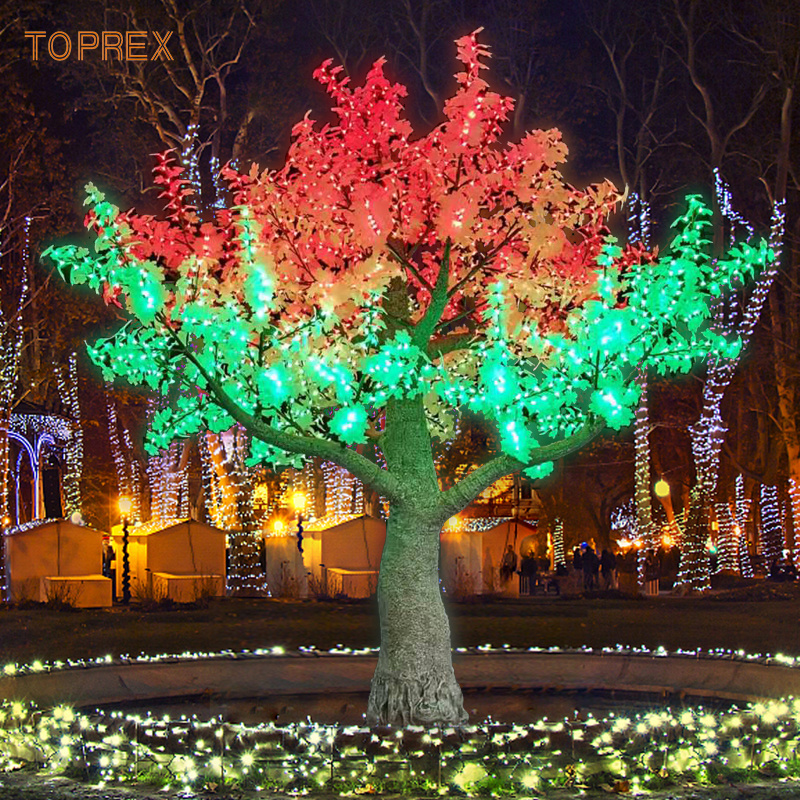 Garden Christmas 6 ft maple tree lighted Outdoor Twinkle Decoration Programmable Simulation Tree led light