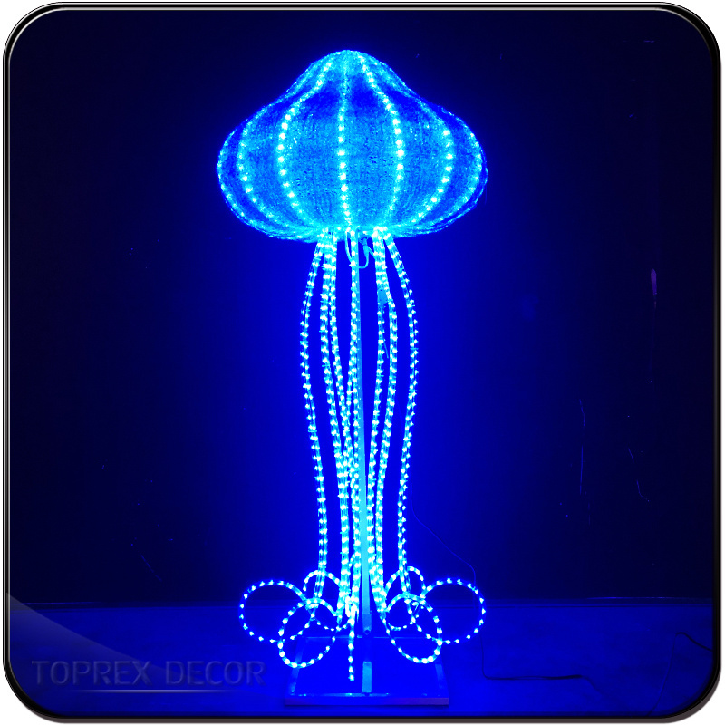 3D motif customizable luces navidad christmas decor outdoor waterproof jellyfish lamp