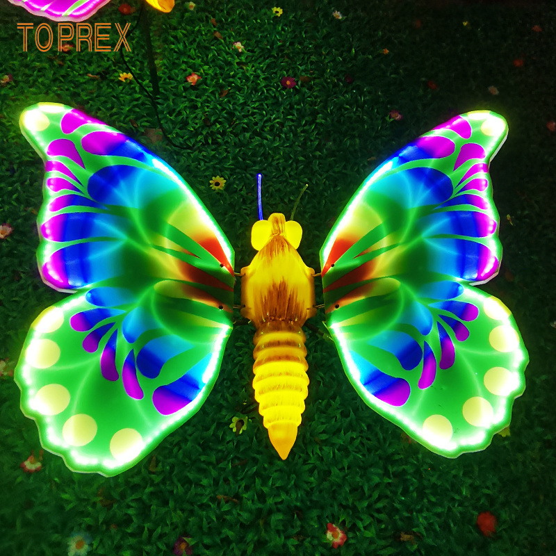 2024 other event products party supplies new unique items de luz led butterfly lighting for wedding wall decorations