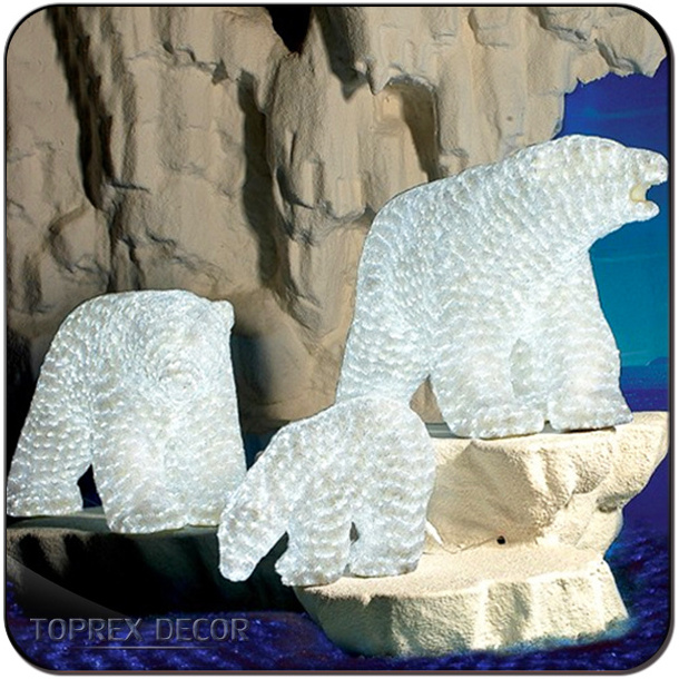 Christmas decoration acrylic polar bear christmas outdoor lighted decorations