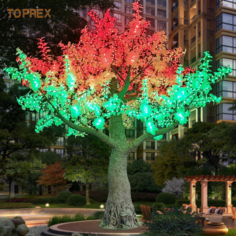 Garden Christmas 6 ft maple tree lighted Outdoor Twinkle Decoration Programmable Simulation Tree led light