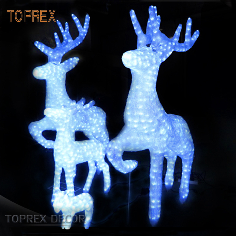 Best sale plastic deer animal figurines reindeer christmas outdoor deer