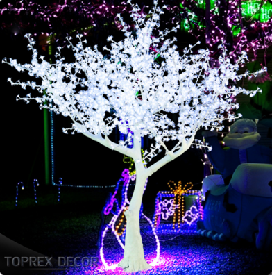 Decorative lighting Artificial Plant Led Lighted Blossom Cherry Tree centerpiece for Christmas Decoration by Manufacturer