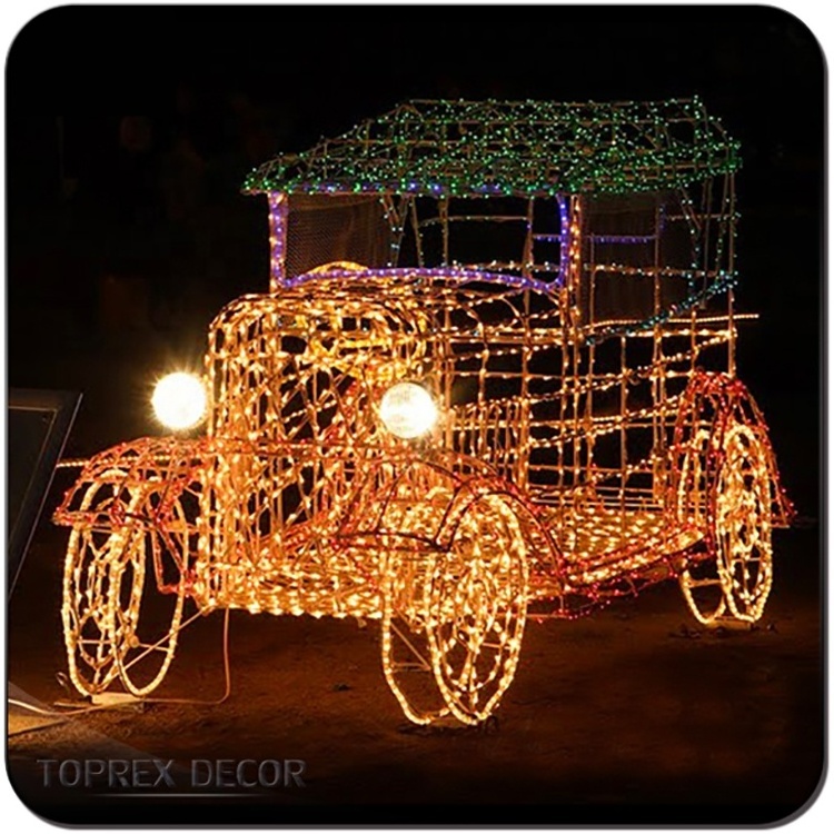 New product Christmas horse lighted outdoor christmas decoration horse carriage