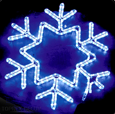 Outdoor Waterproof Luces Navidad Hanging Lighted Neon Sign Street Other Decorative Pink 2D Christmas Snowflake Light