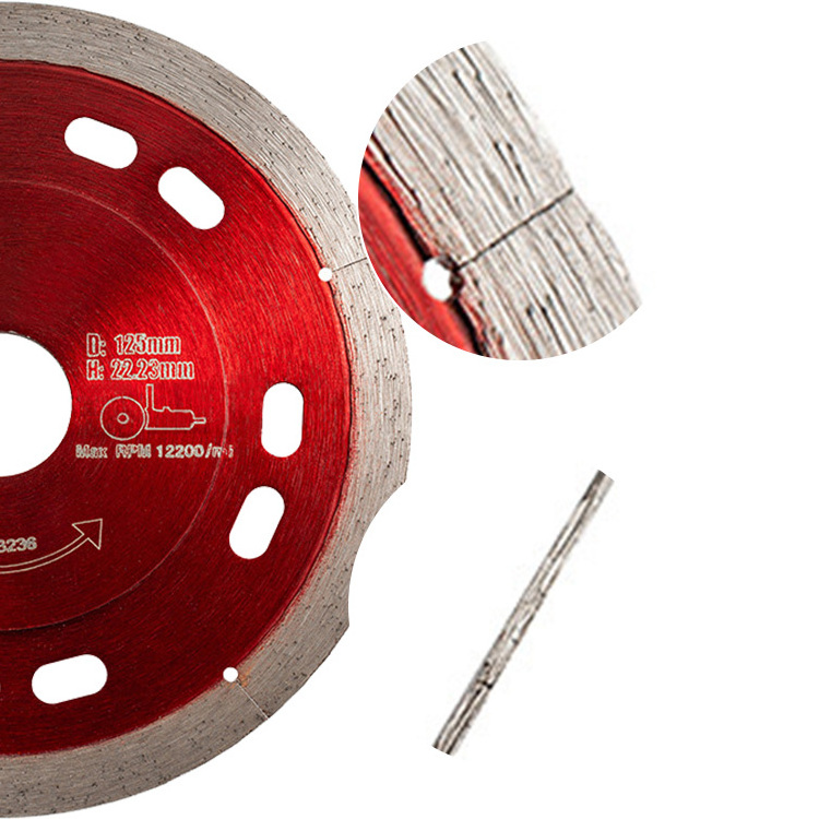 125mm Diamond saw blade laser wire cutting hot pressing marble granite stone cutting blade