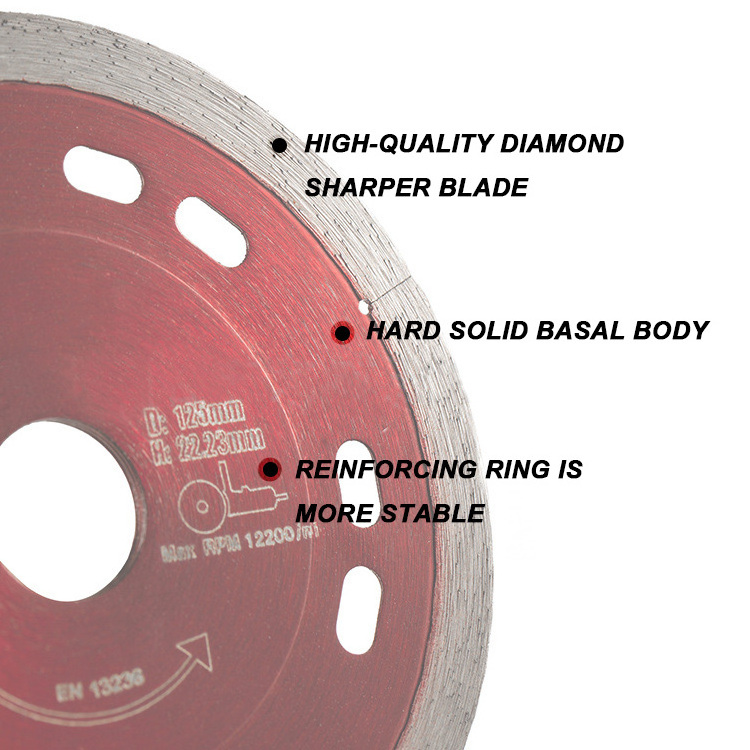 125mm Diamond saw blade laser wire cutting hot pressing marble granite stone cutting blade