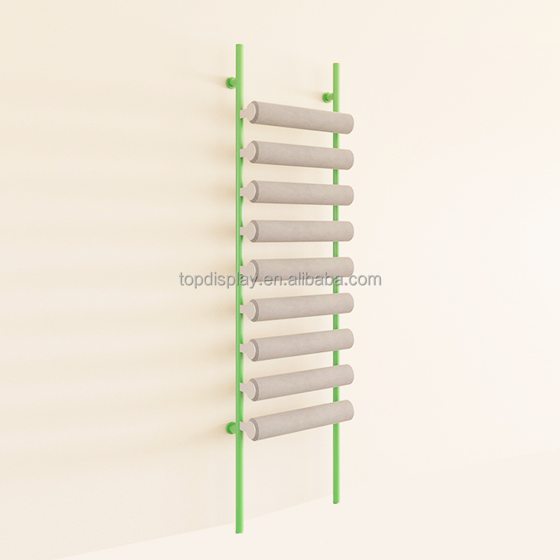 Popular hair accessory display Wooden and metal  shelf Daiso display Stand Miniso Display Rack Store Shelf