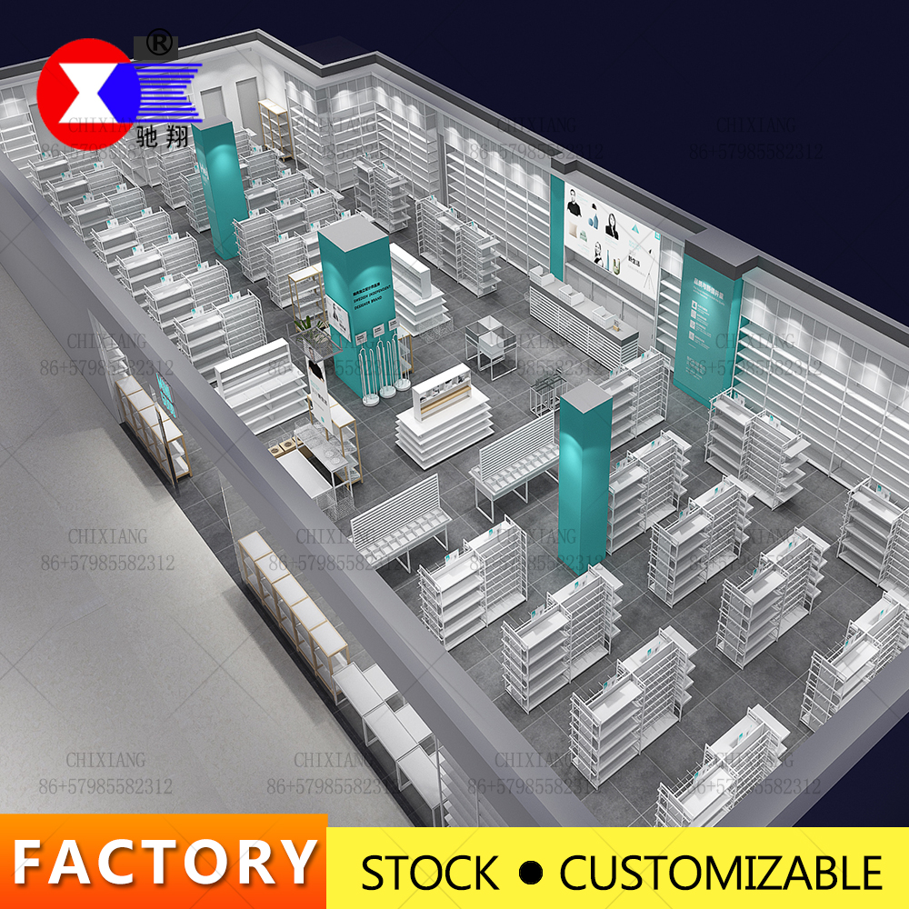 Shop Check Out Cash Counter Used for Supermarket and Convenience Store Cashier Desk