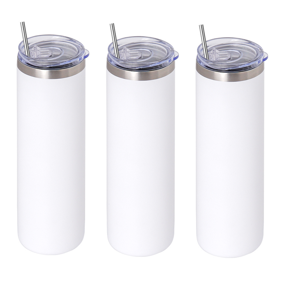 Stainless Steel Double Wall Blank Tumblers Coated For Sublimation Tumbler 20 oz Straight water bottle