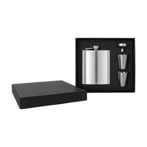 BPA-free Whisky Wine Pot Wholesale Hip Flask Set Gift Box Stainless Steel Hip Flask 8oz Gold