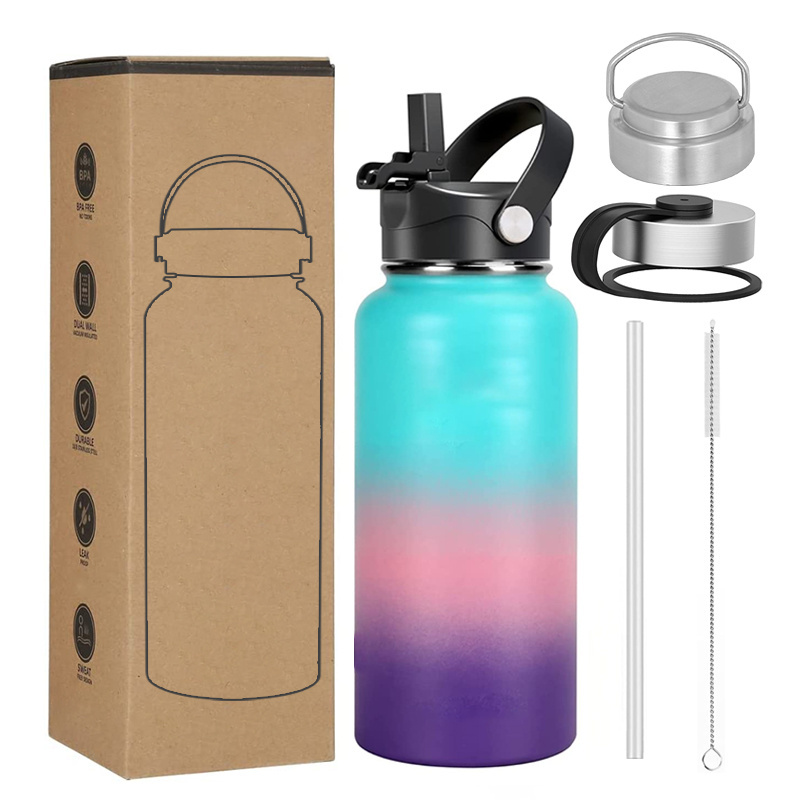 Travel School Water Bottle For Kids Insulated Straw Stainless Steel Korean Thermoflask Water Bottle