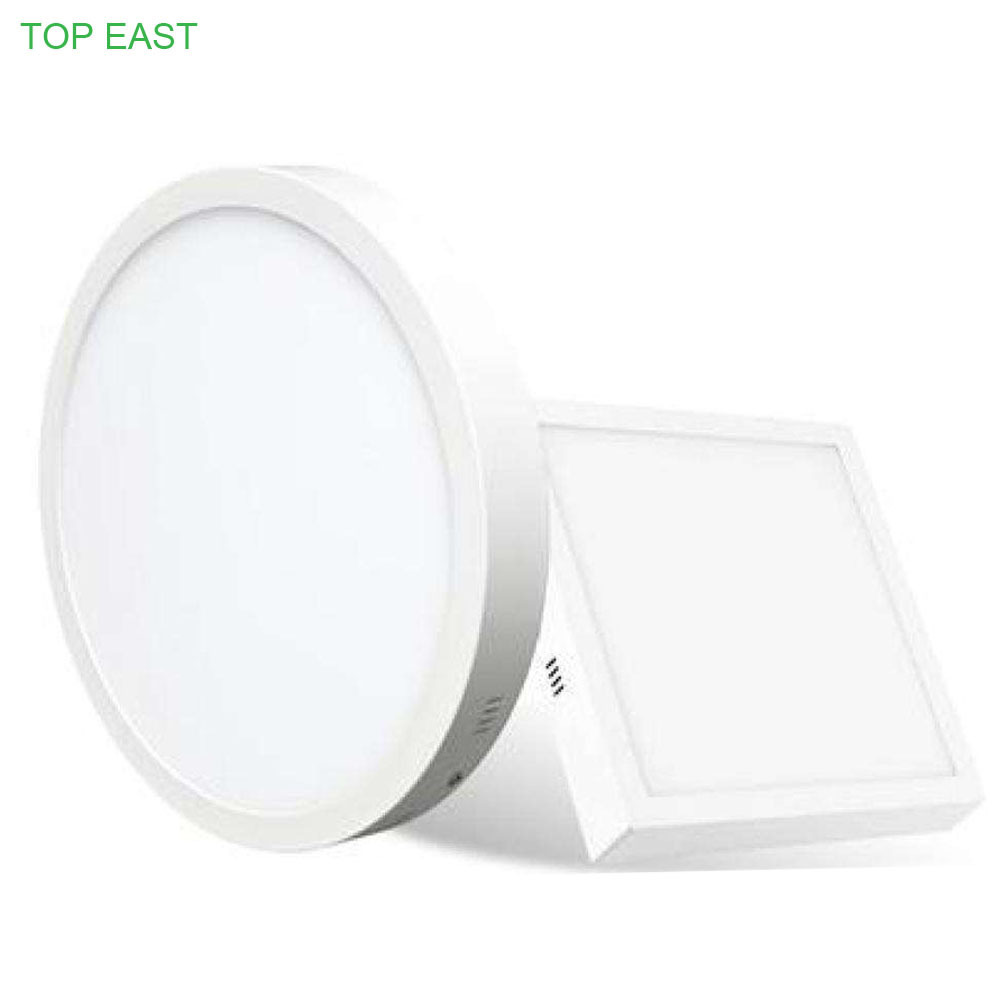 Super bright smd 2835 surface round ceiling panel with power 6w 12w 18w 24w led light with cheap price