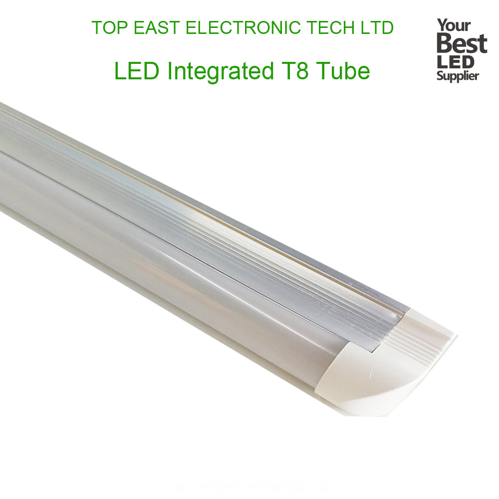 Waterproof 1200mm 18W integrated T8 Waterproof Fluorescent Light Fixtures IP65 with TUV CE SAA Listed