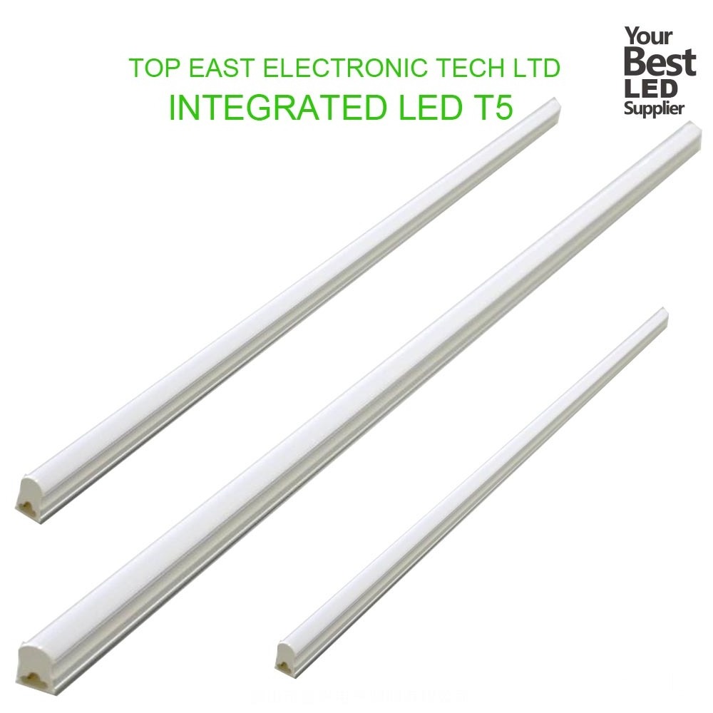 LED T5 Integrated Single Fixture, 4FT, 2200lm, 6500K (Super Bright White), 20W, Utility Shop Light