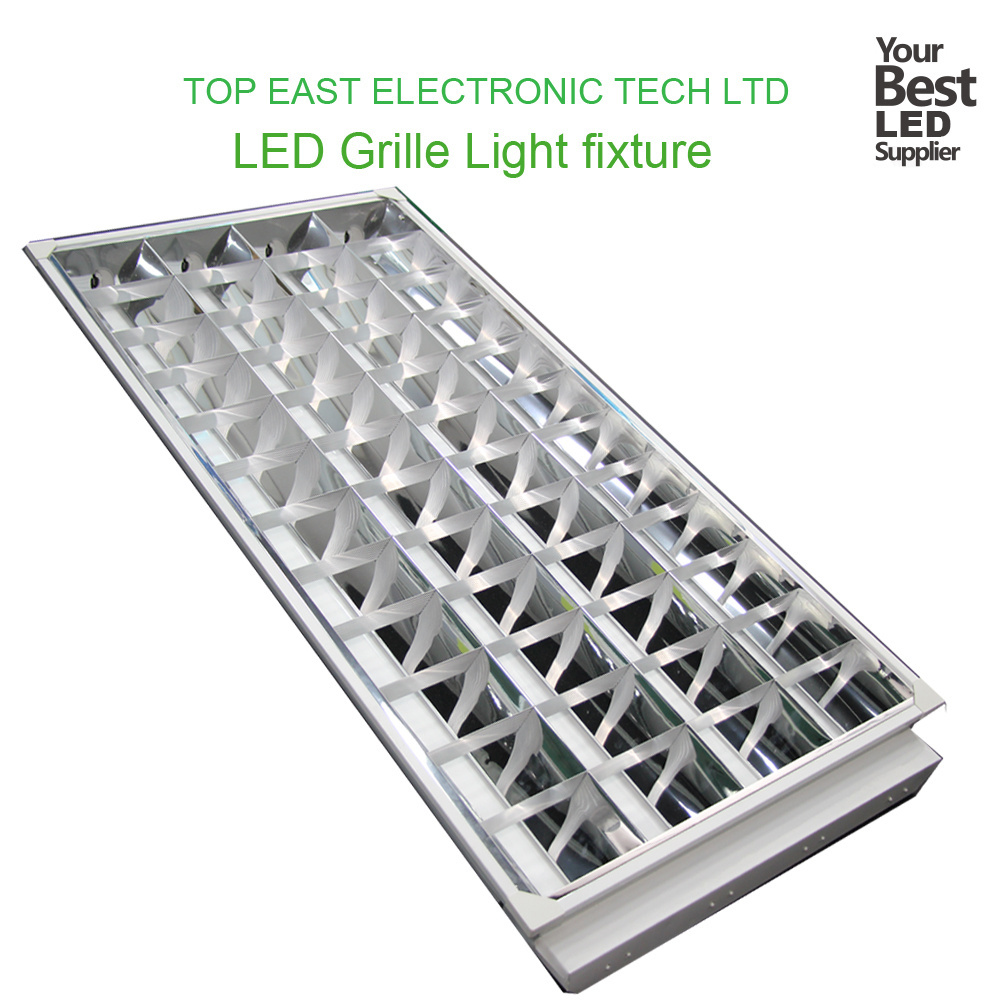 4*18w 2x4 led grille troffer light fixture specially for hospital supermarket office lighting