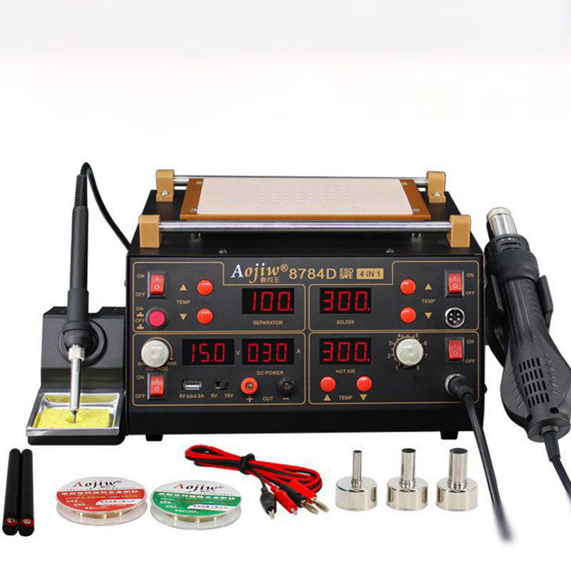 4 in 1 LCD Digital Hot Air Iron Separator Best Soldering Station