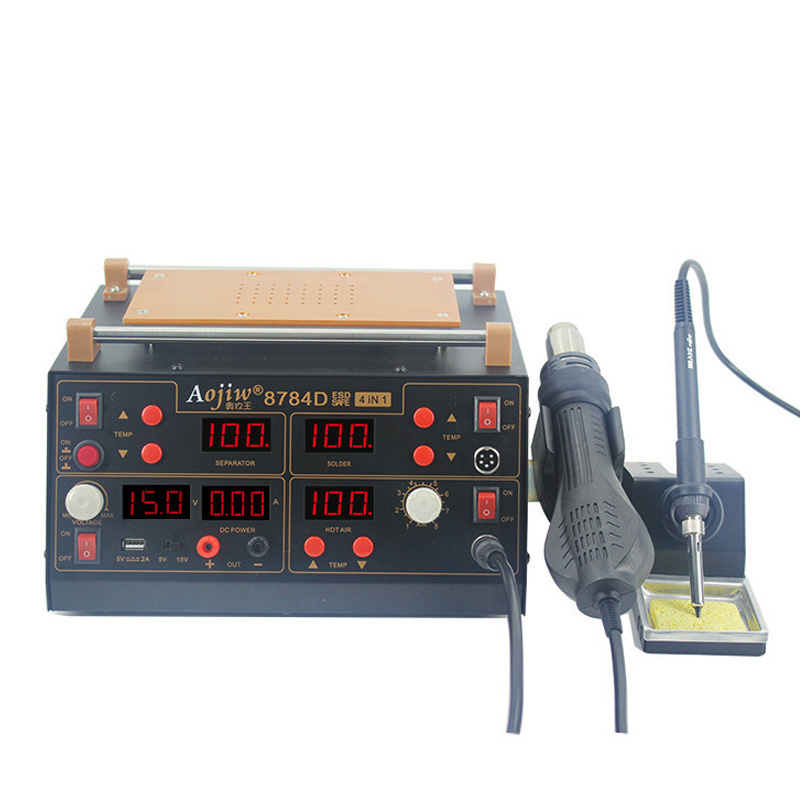 4 in 1 LCD Digital Hot Air Iron Separator Best Soldering Station