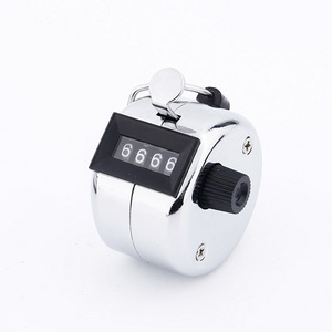 Hot sale 4 Digit Number Metal Mechanical Counter Hand Tally Click Counter