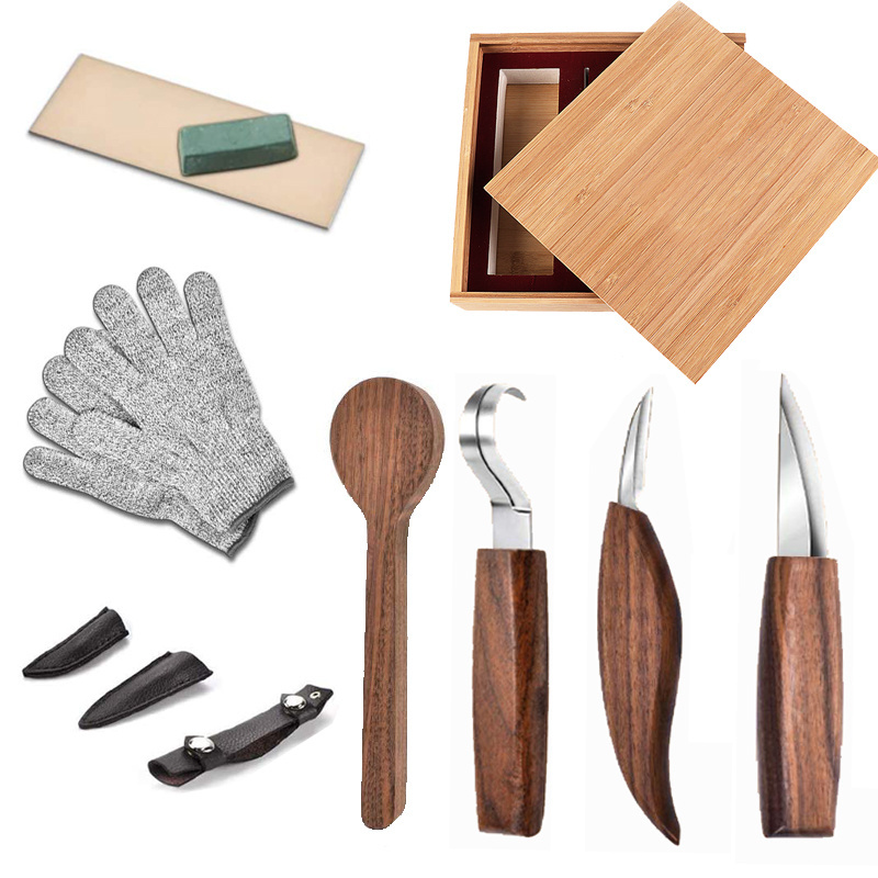 12pcs Wood Carving Tools Set-  Hook Carving Knife,Detail Wood Knife,Whittling Knife Cutter