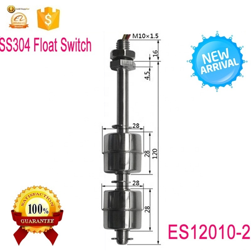 Mini stainless steel multi point control magnetic waterproof float switch ES12010-2-50