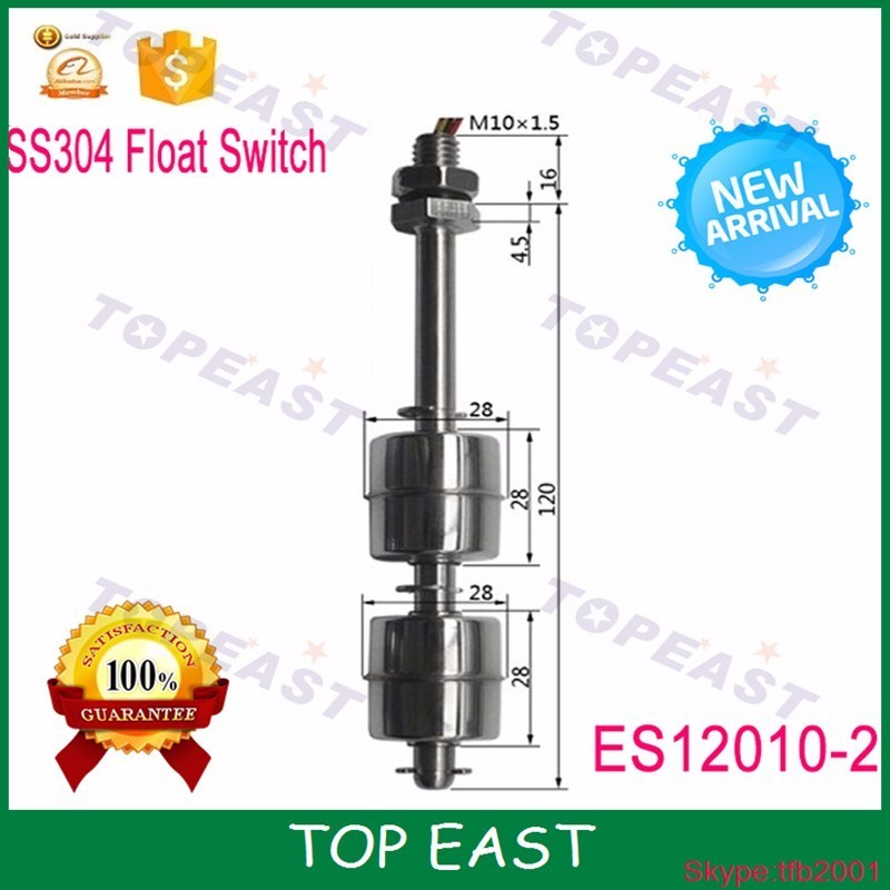 Mini stainless steel multi point control magnetic waterproof float switch ES12010-2-50