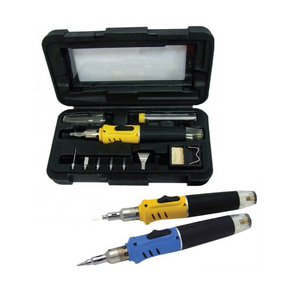 Butane Soldering Iron Torch  Multipurpose Solder Station Kit with Adjustable Temperature 6pcs Soldering Iron Tips