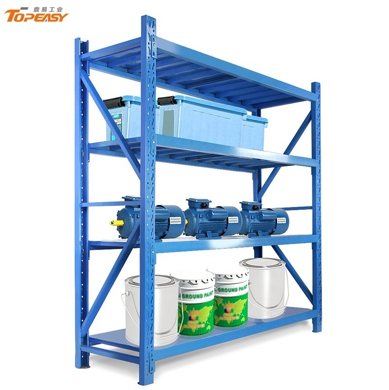 Topeasy Adjustable Easy Install Industrial 4 Layers Commercial Metal Shelving System