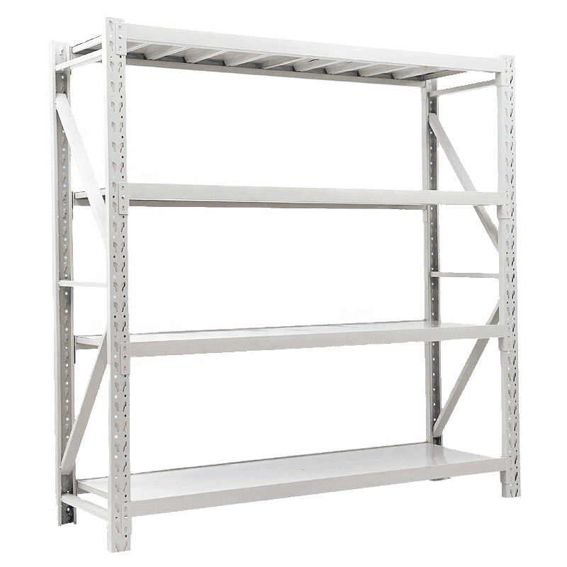 Medium Duty Widespan Shelving Stacking Racks Steel Warehouse Shelves Boltless / Rivet Shelving