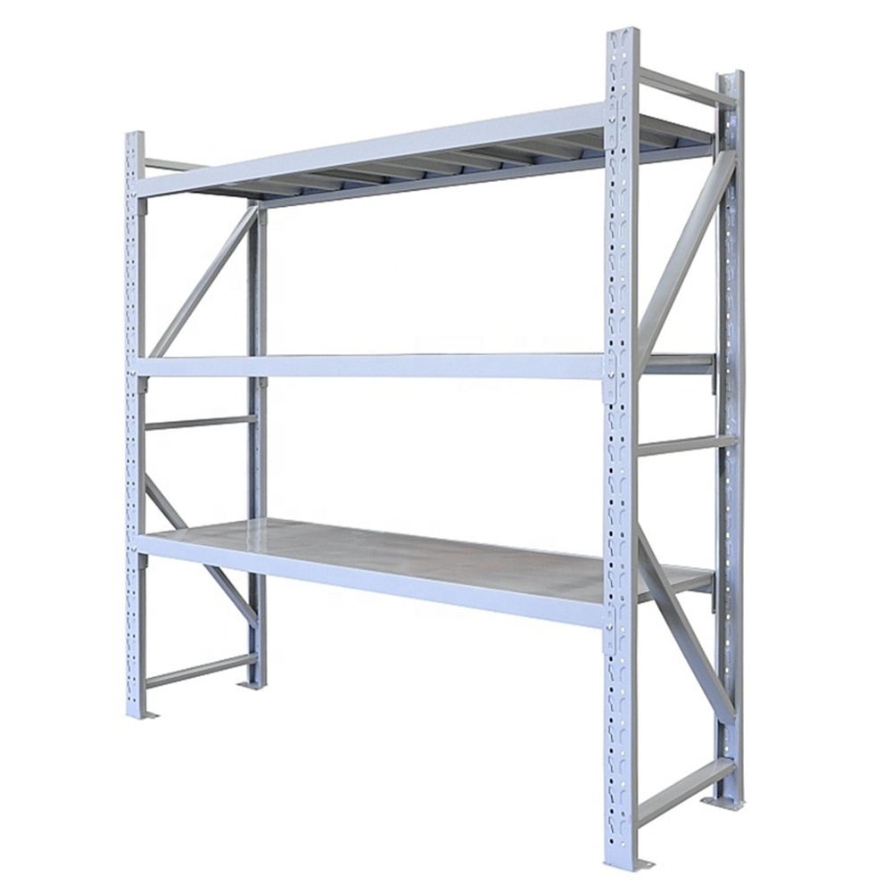 Heavy duty height adjustable industrial warehouse shelving metal storage shelf racks system