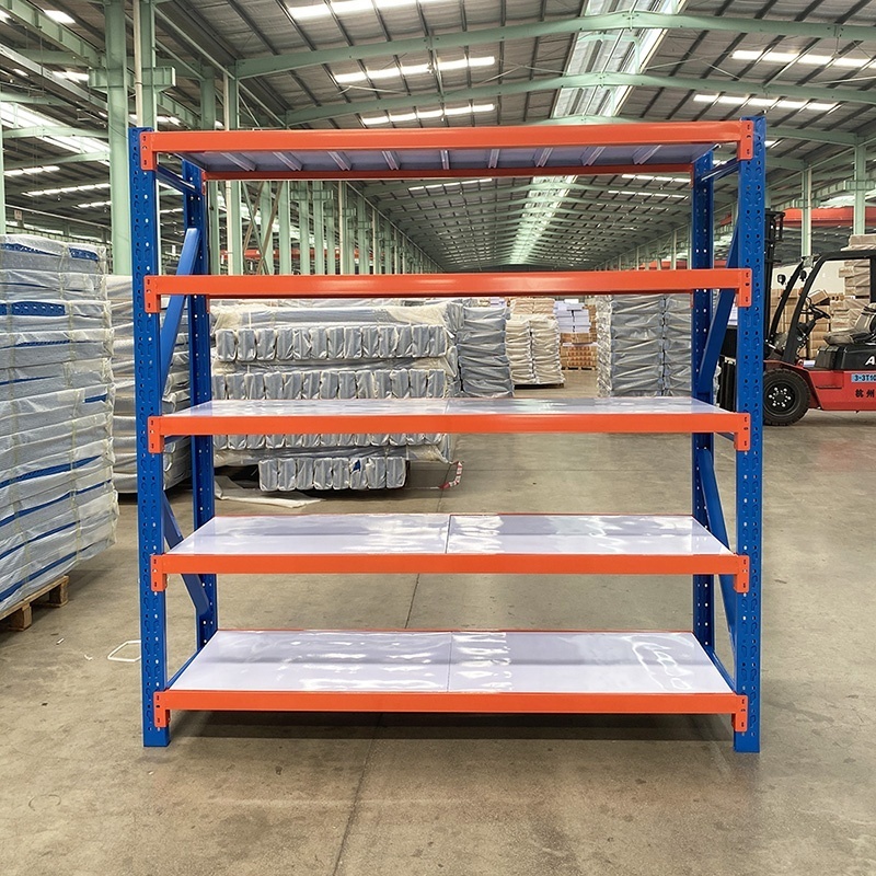 China 6-tier boltless garage shelving system steel metal racking heavy duty for warehouse storage