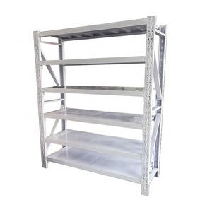 China 6-tier boltless garage shelving system steel metal racking heavy duty for warehouse storage