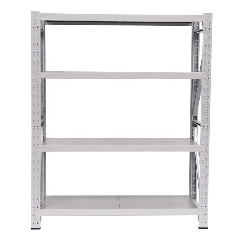 Chinese 4 tier boltless bulk storage shelves shelf shelving unit with steel decking