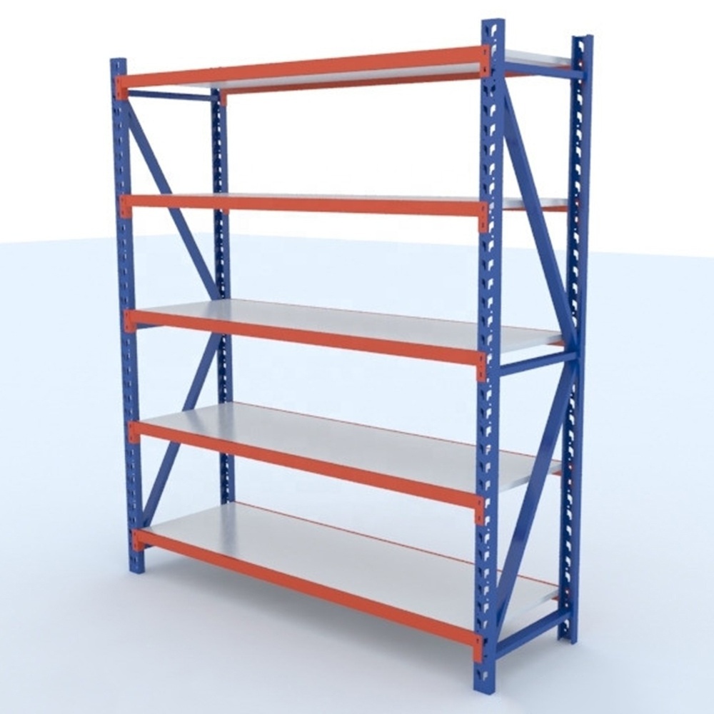 Custom Medium Duty Widely Used Long span Shelving Unit Racking for Warehouse Storage