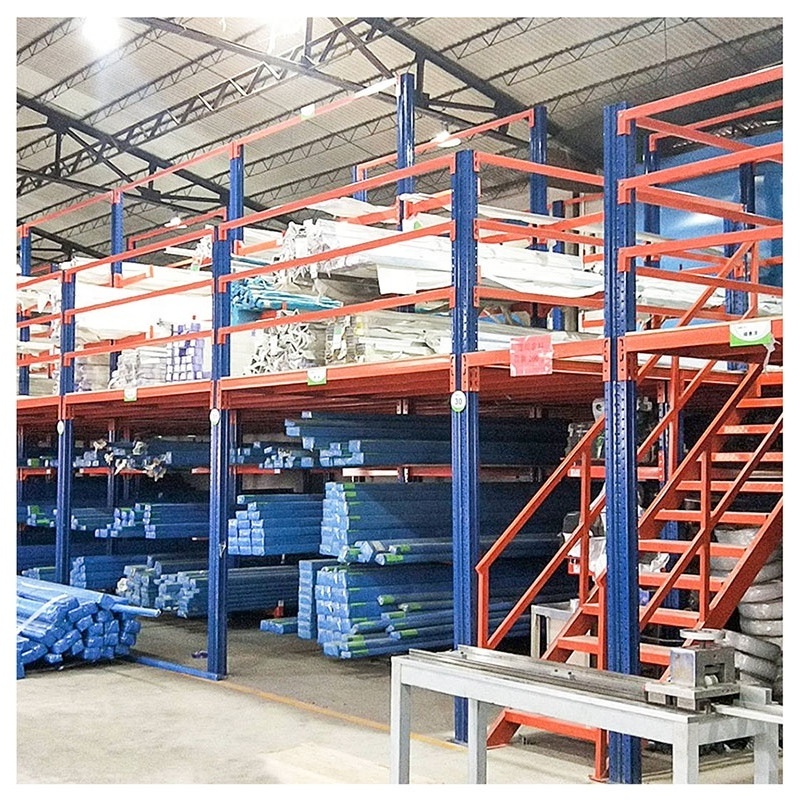 OEM multi-level attic rack outdoor steel structure stacking racks shelves mezzanine rack