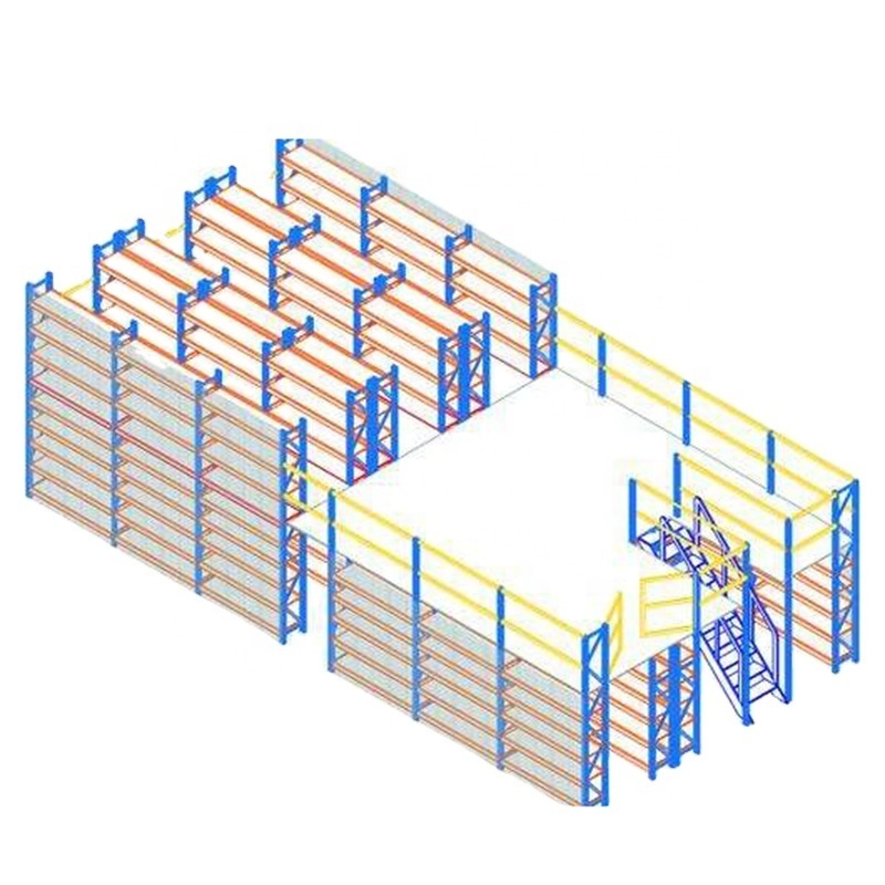 OEM multi-level attic rack outdoor steel structure stacking racks shelves mezzanine rack