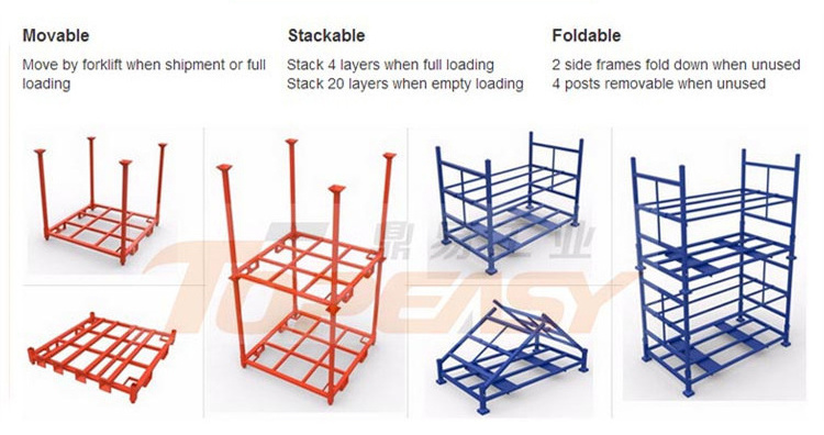 Topeasy custom heavy duty stacking metal tire rack for tyre warehouse