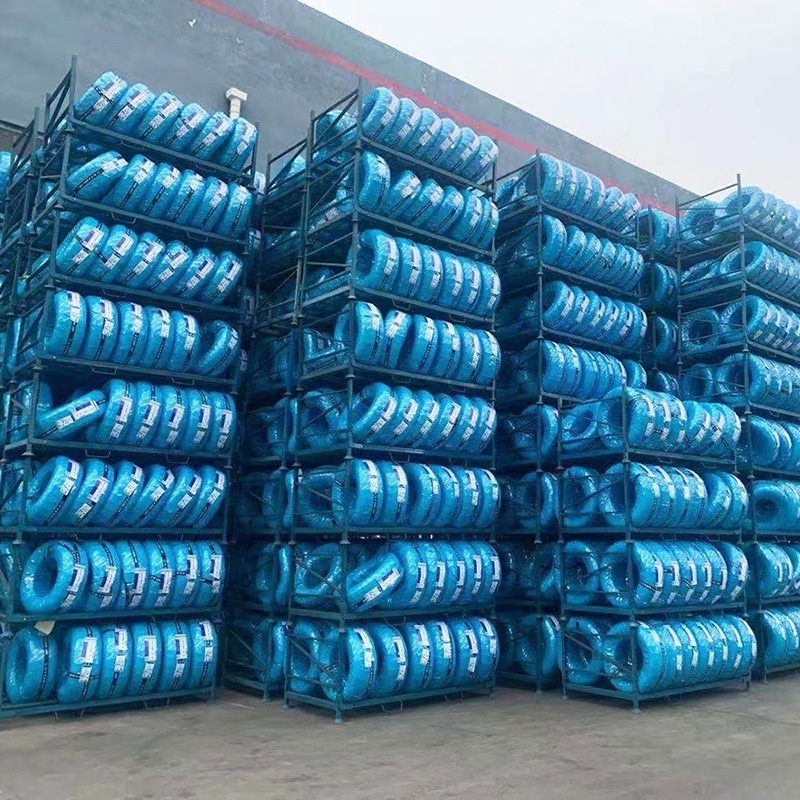 Topeasy custom heavy duty stacking metal tire rack for tyre warehouse