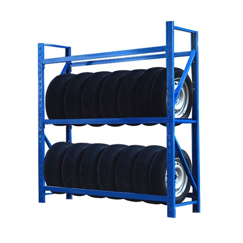 Adjustable Metal Tyre shelf Heavy Duty Tyre Organizer Rack for Repair Shop Store, Garage, Workshop