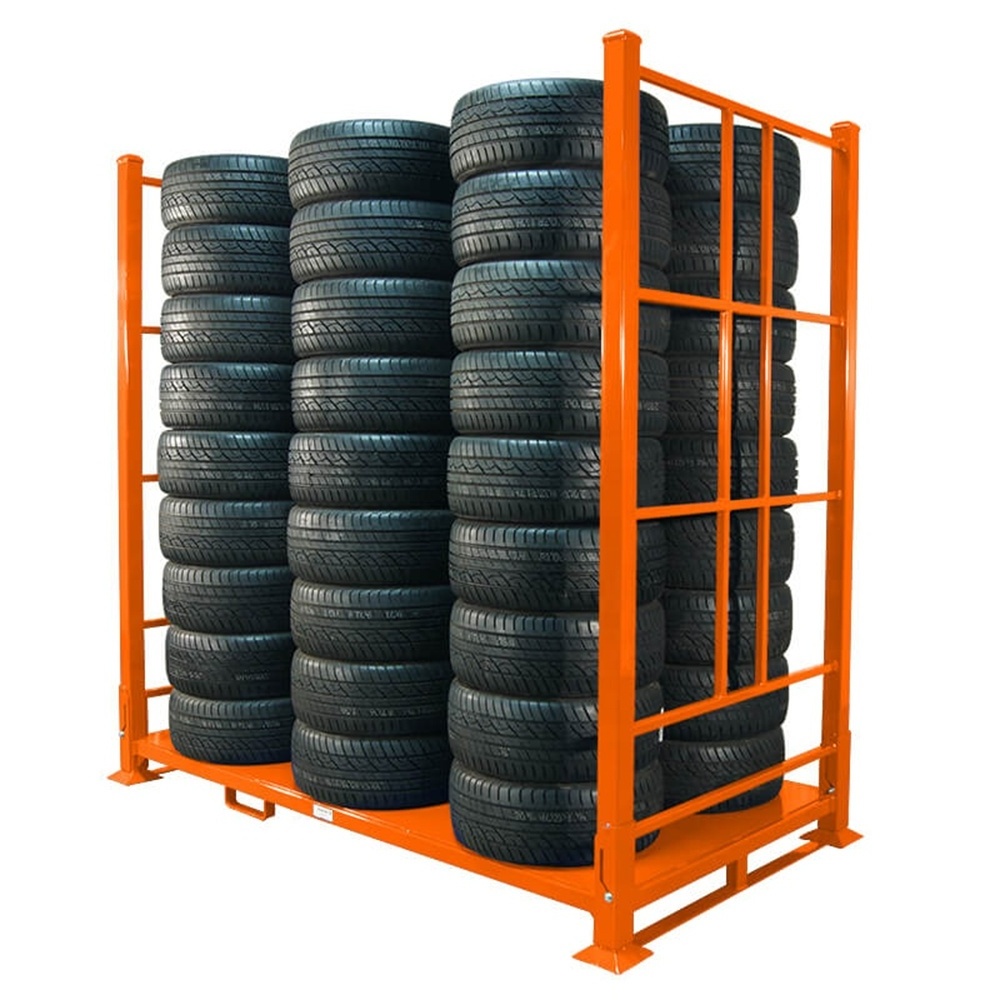 Topeasy customized heavy duty rack foldable storage shelf tire racking for storage tyres