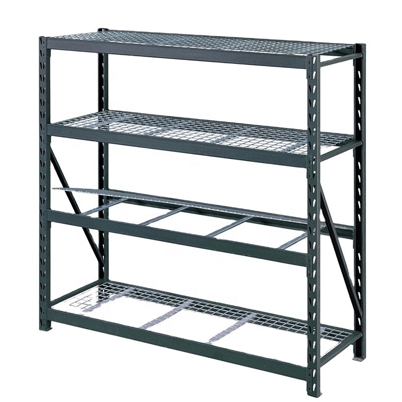 Topeasy Steel Widely Used Heavy Storage Shelving Wire Decking Racks Black for Home Warehouse