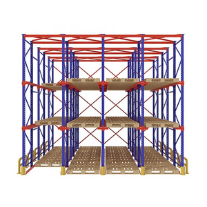 OEM warehouse racking heavy duty scale cold storage drive in rack type pallet racking system