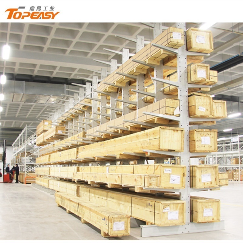 Customized heavy duty industrial racking self-supporting cantilever pipe rack for warehouse