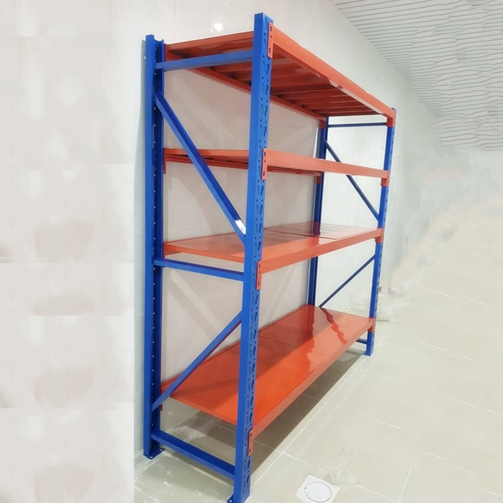 Industrial storage shelves & units adjustable steel shelving warehouse racking for wholesale